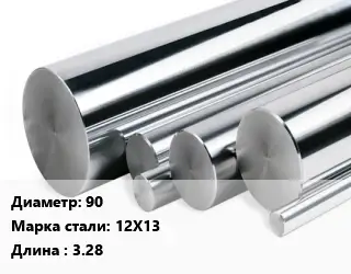 Круг нержавеющий 90 Сталь: 12Х13 L=3.28